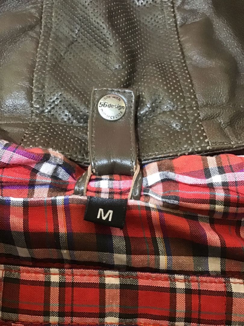 21399 56Design レザージャケット 56 デザイン 羊革 M 美品