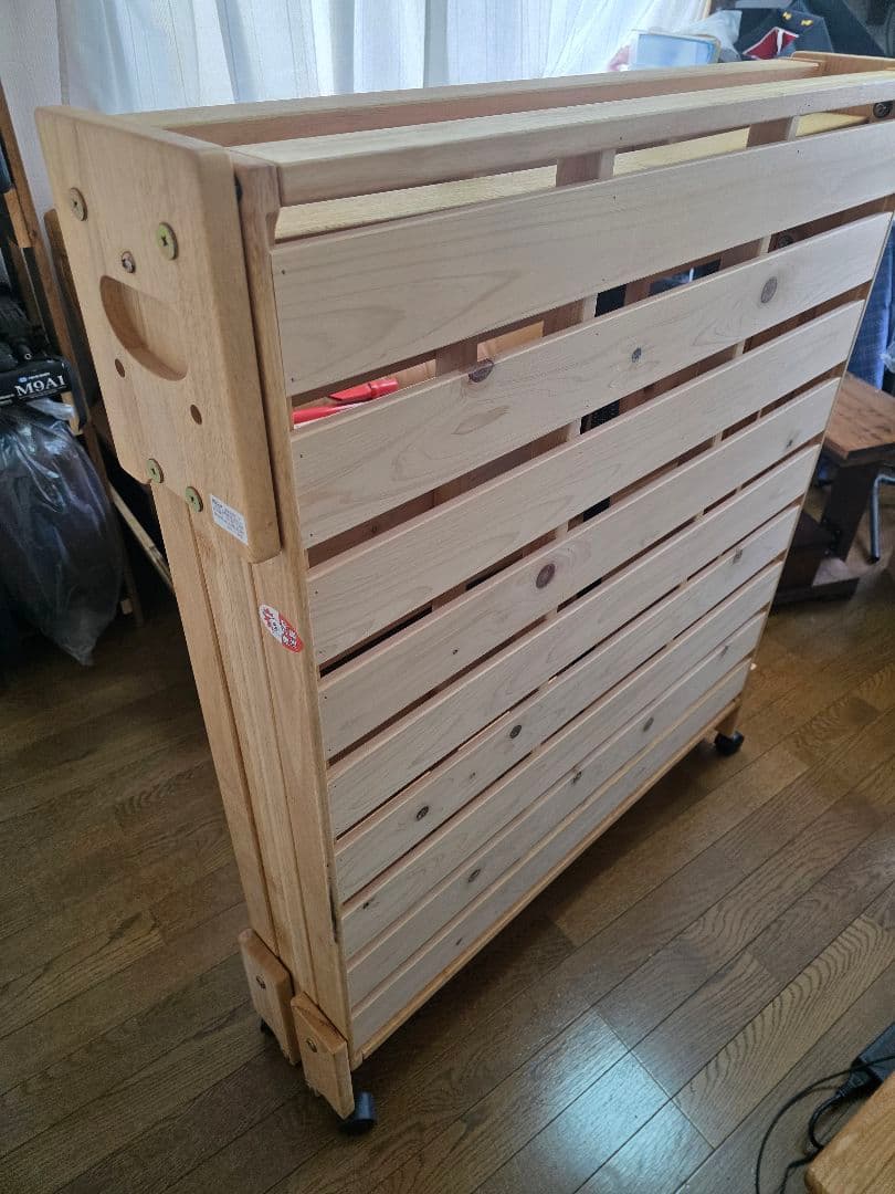 中居木工 折りたたみスノコベッド シングルサイズ