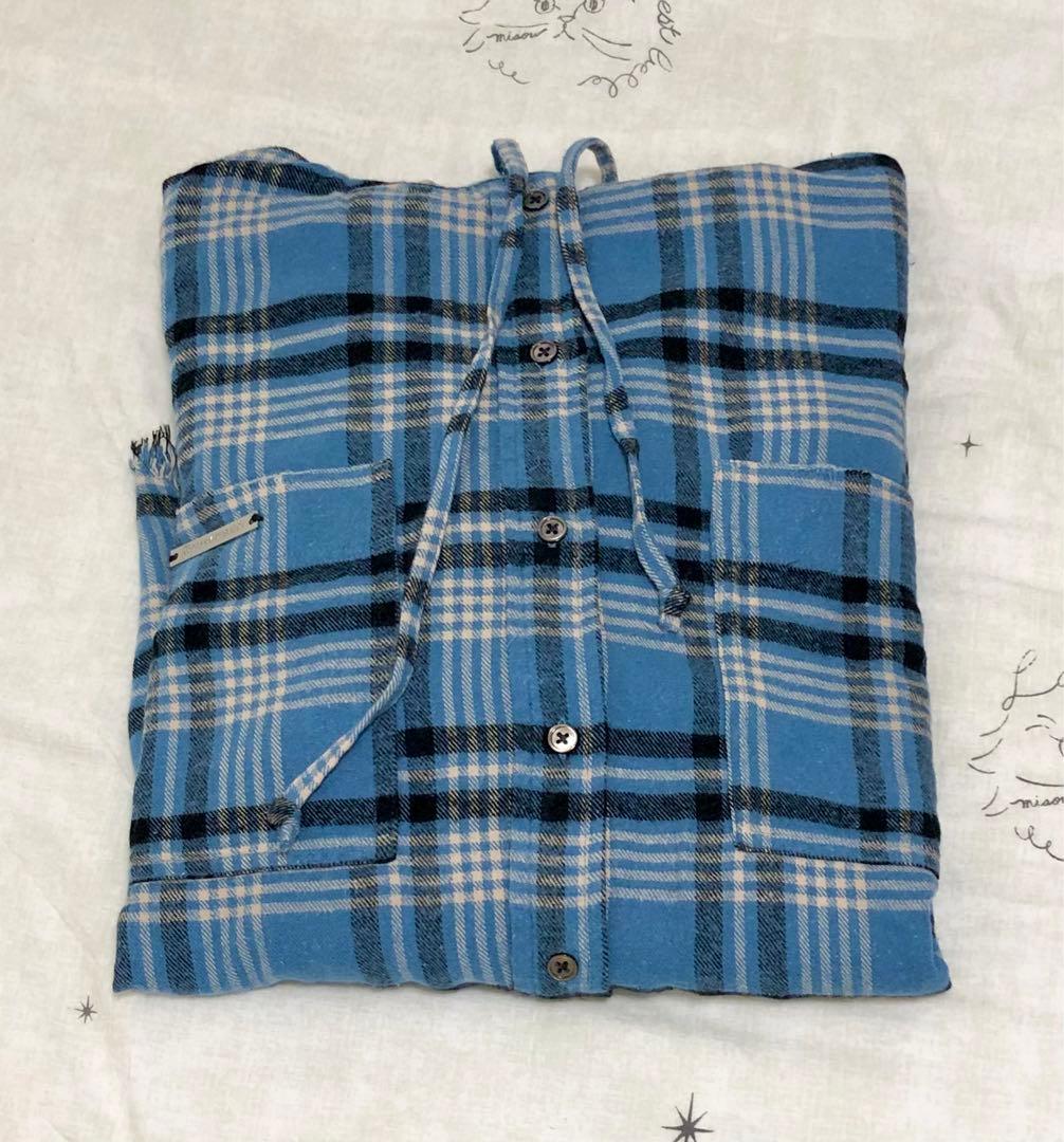 PRANK PROJECT フーデッドチェックシャツ