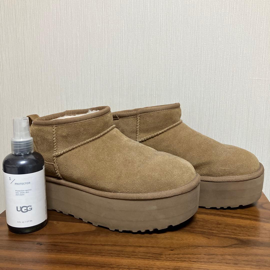 UGG クラシックウルトラミニプラットフォーム　厚底ブーツ　24cm