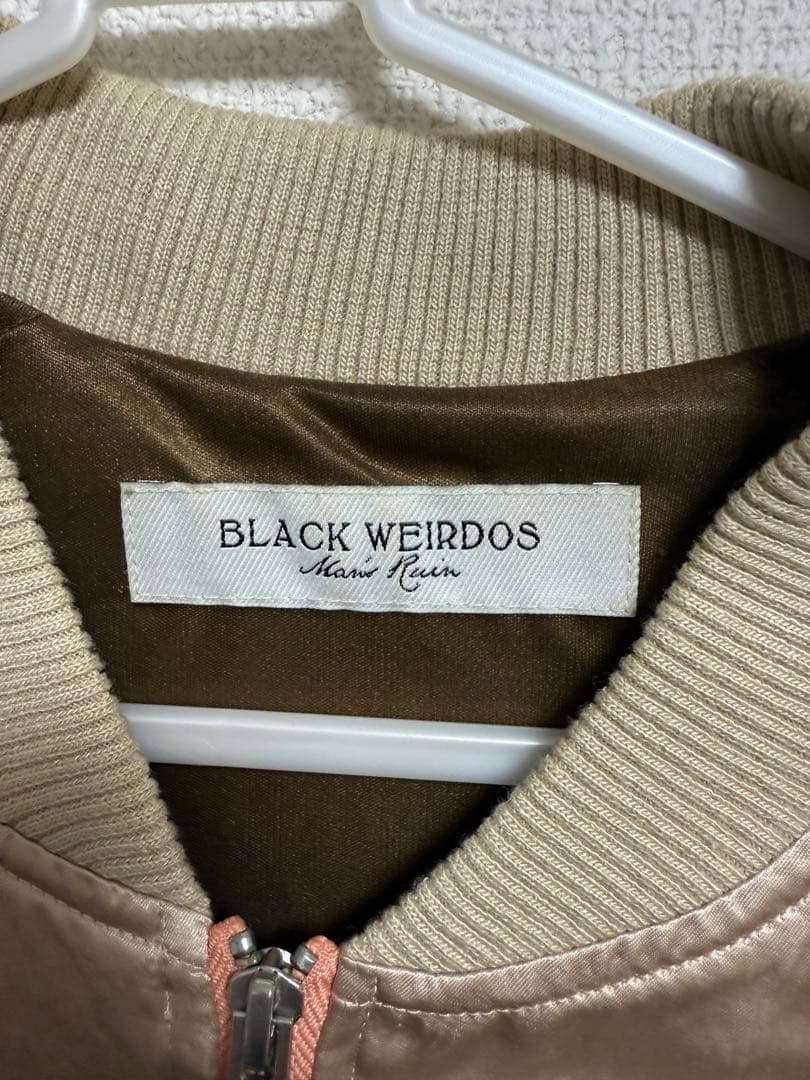 black weirdos サテンジャケット　唾奇着用