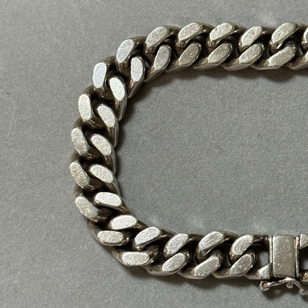 希少！ウノアエレ　シルバー925 ヴィンテージ　喜平ブレスレット　イタリア製