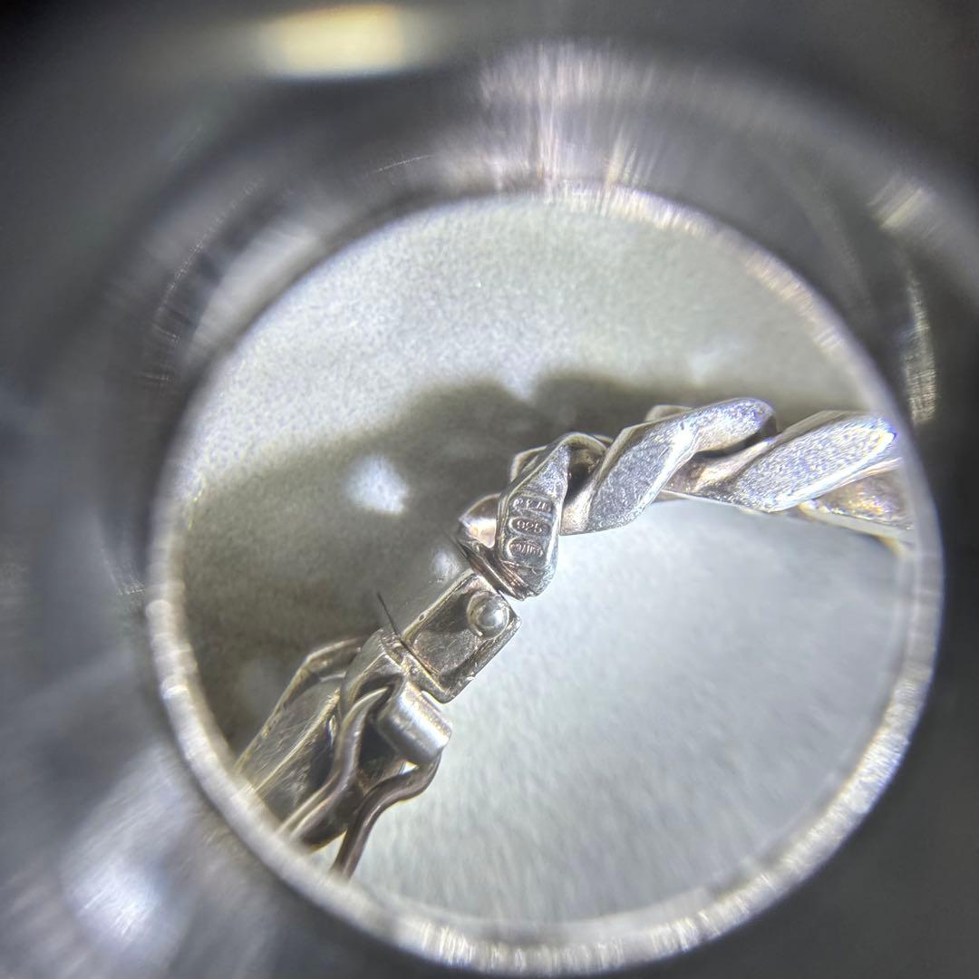 希少！ウノアエレ　シルバー925 ヴィンテージ　喜平ブレスレット　イタリア製