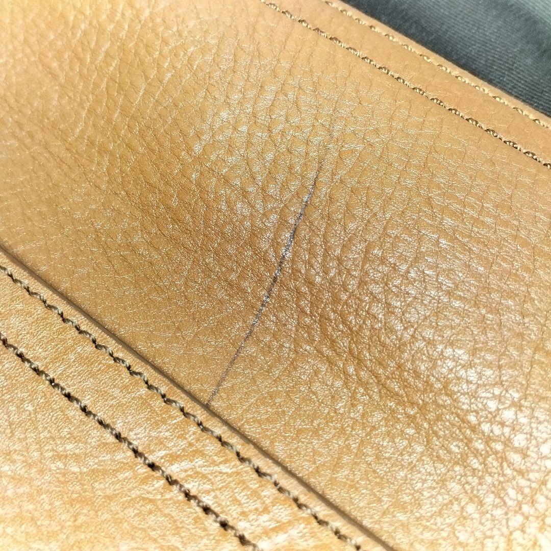 コーチ ショルダーバッグ 本革 レザー ブラウン キャメル メッセンジャーバッグ