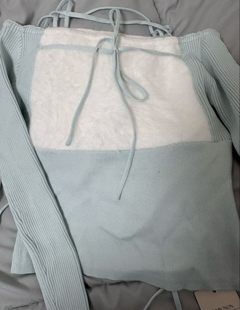 [2日以内発送]lumignon Ribbon bust fluffy tops