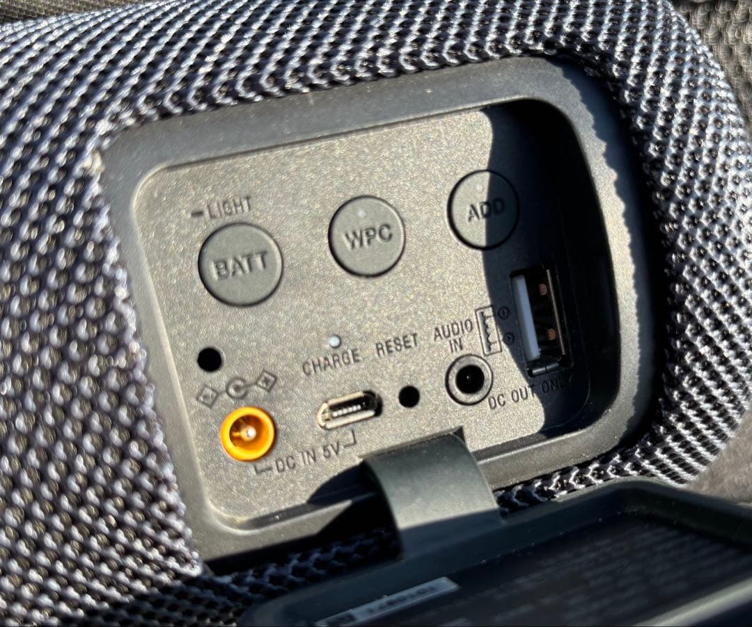 【中古】SONY BluetoothスピーカーXB41 ブラック　専用ケース付