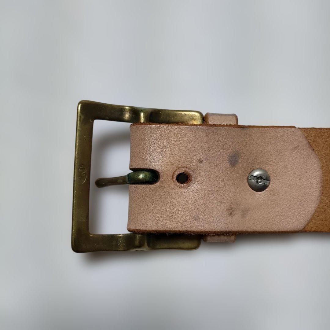 ザリアルマッコイズ McCOY'S ギャリソンベルト ベージュ 34 難有り