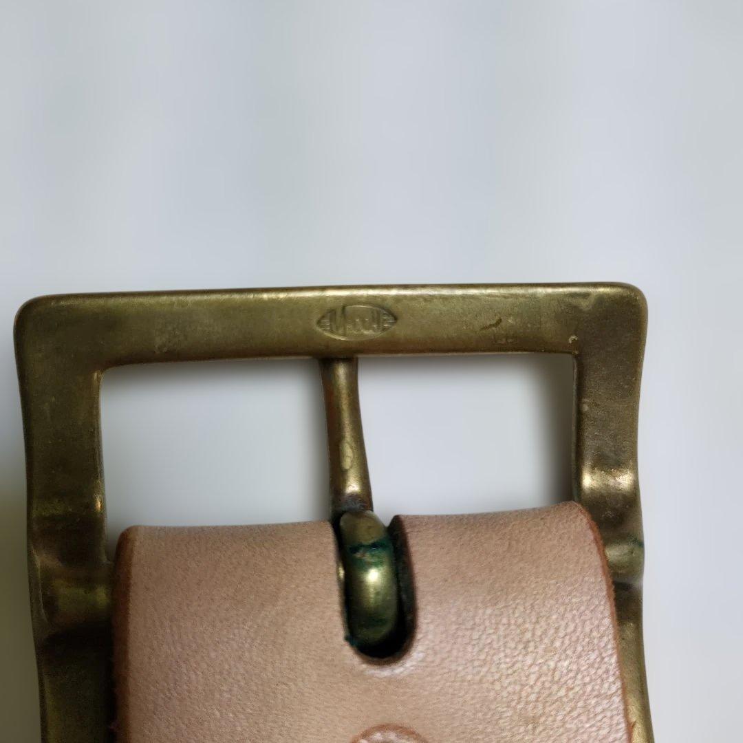 ザリアルマッコイズ McCOY'S ギャリソンベルト ベージュ 34 難有り