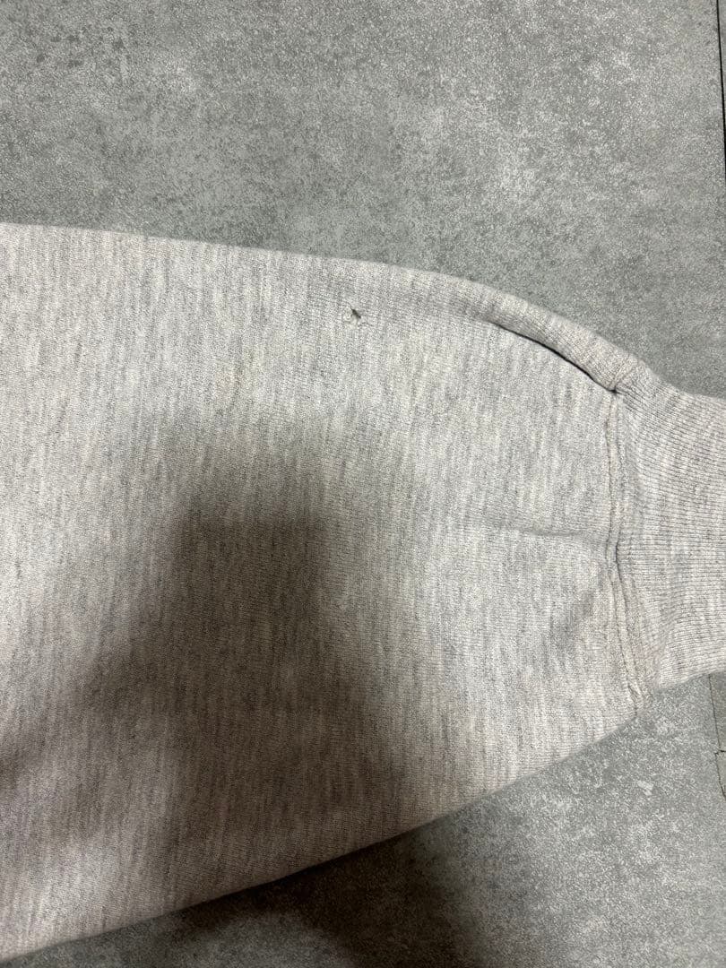 CHAMPION 80s リバースウィーブ　YOUNG LIFE グレー　XL