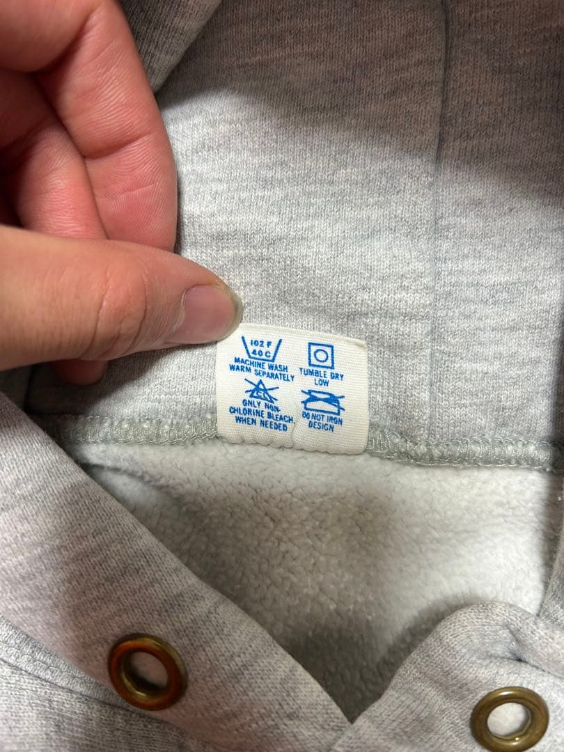 CHAMPION 80s リバースウィーブ　YOUNG LIFE グレー　XL