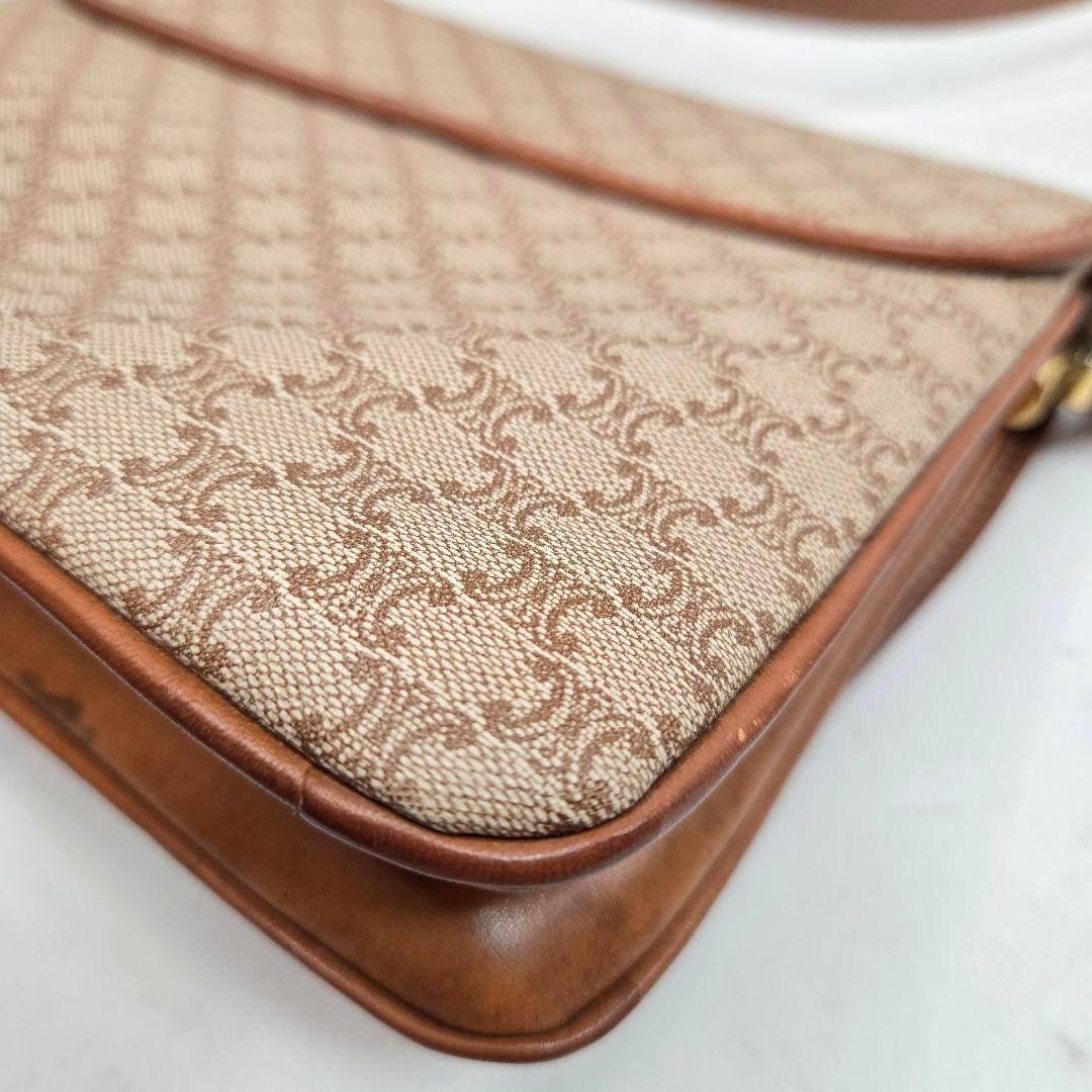 美品 CELINE ショルダーバッグ アコーディオン マカダム柄 トリオンフ