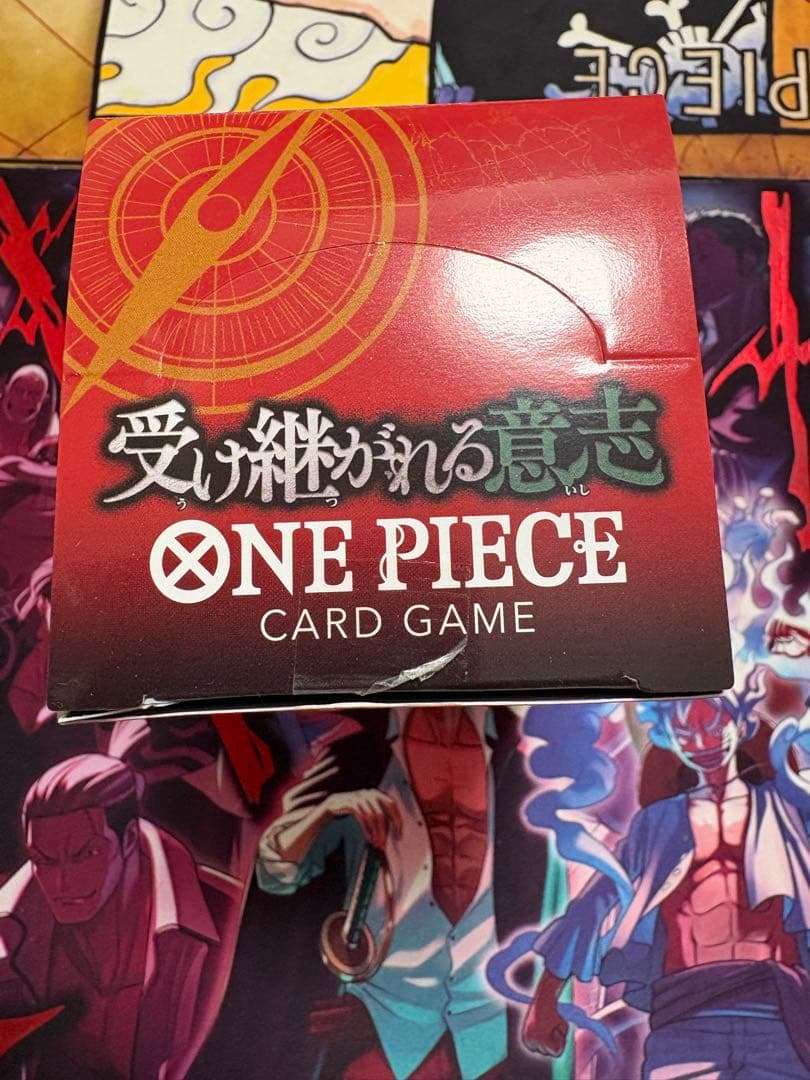 ワンピースカード 受け継がれる意志 1Boxテープカット