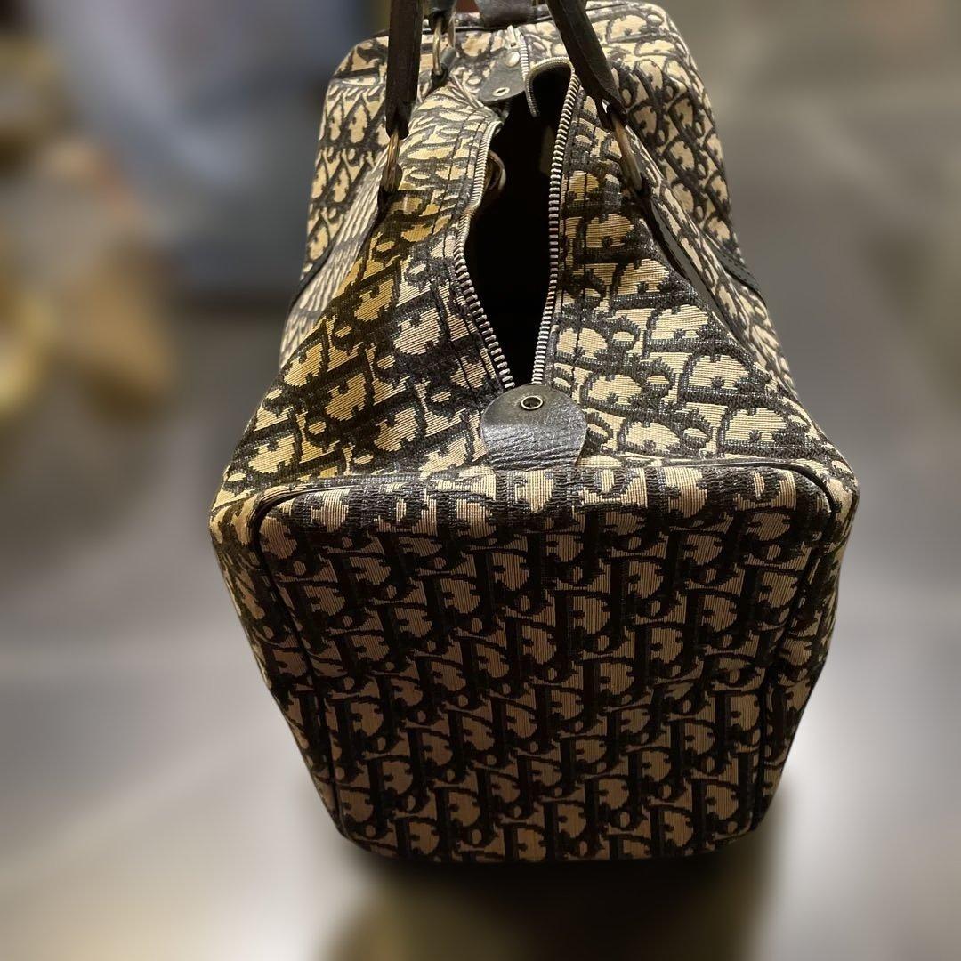 Dior ボストンバッグ キャンバス ベージュ/ブラック