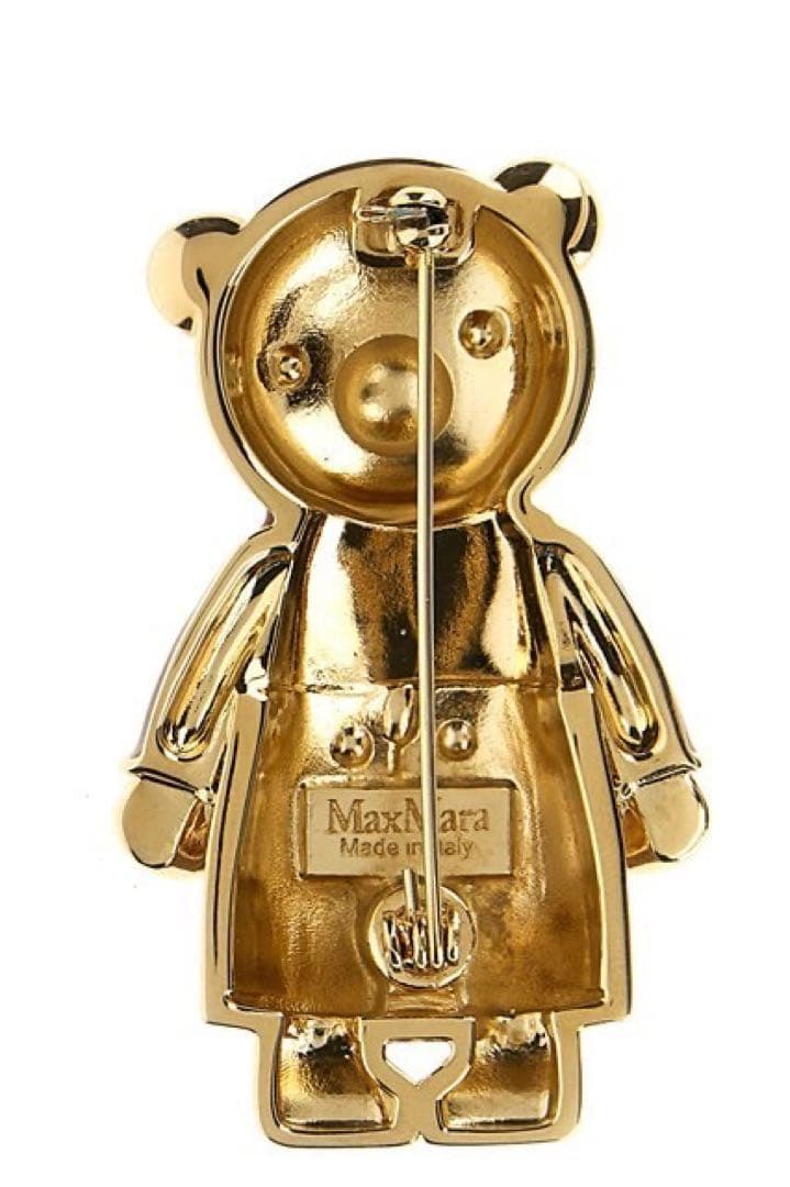 MaxMara テディ　メタル　ブローチ
