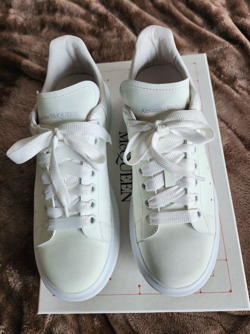 訳あり　Alexander McQueen 　レザースニーカー　41　2６cm