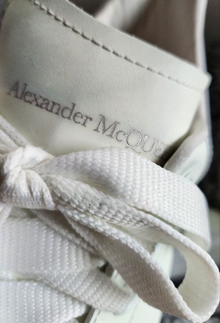 訳あり　Alexander McQueen 　レザースニーカー　41　2６cm