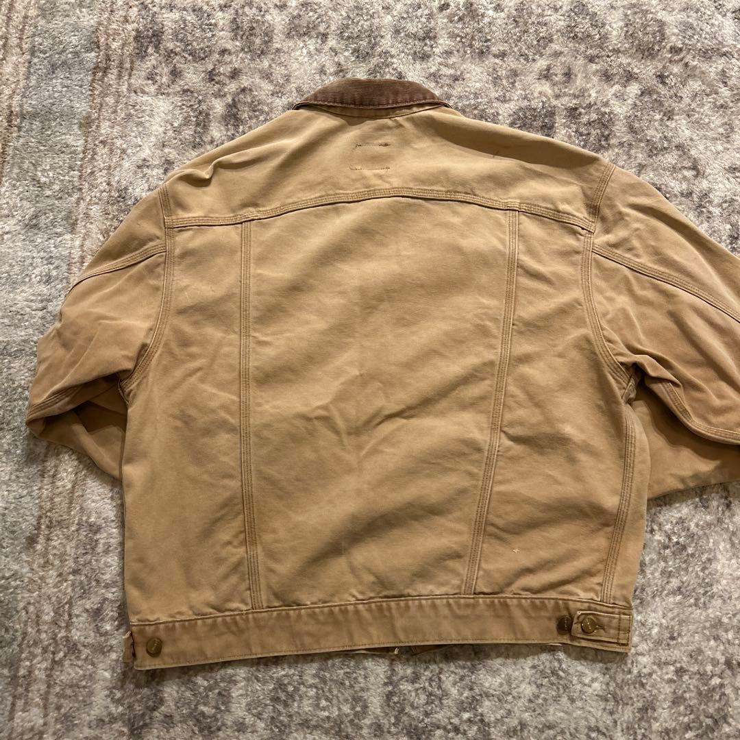 カーハート　ダックジャケット　Gジャン型　襟コーデュロイ　ビッグシルエット　XL