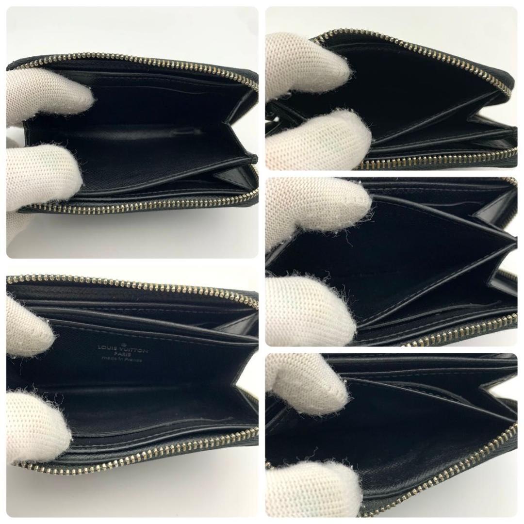 鑑定済み ルイヴィトン ジッピーパース 財布 ケース コンパクト 黒
