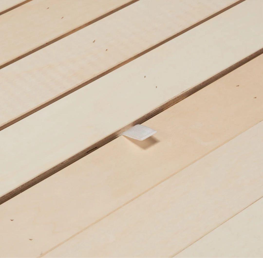 【送料込み】無印良品　収納付きベッドフレーム　セミダブル　ウォールナット