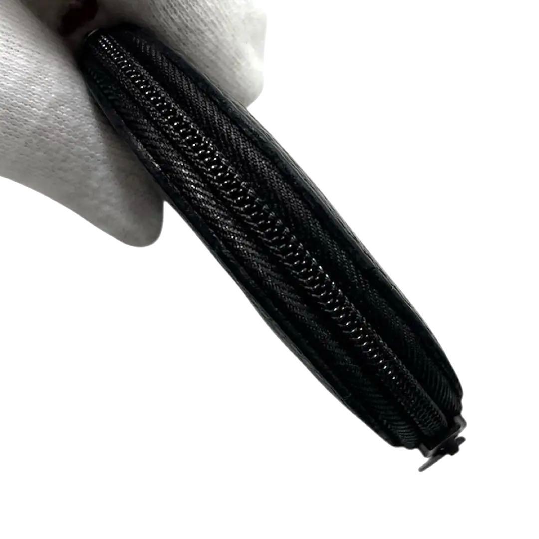 ロエベ　LOEWE 小銭入れ　ケース　シボ革　ブラック　財布　ウォレット