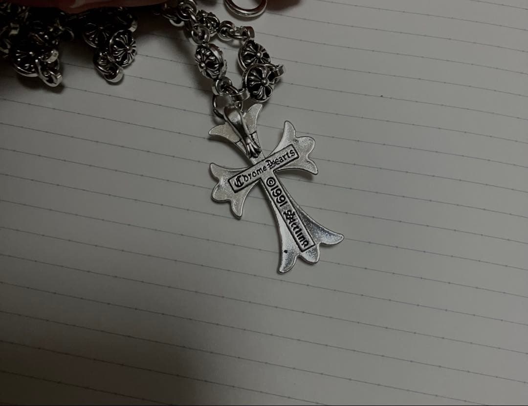CHROME HEARTS クロスネックレス　シルバー