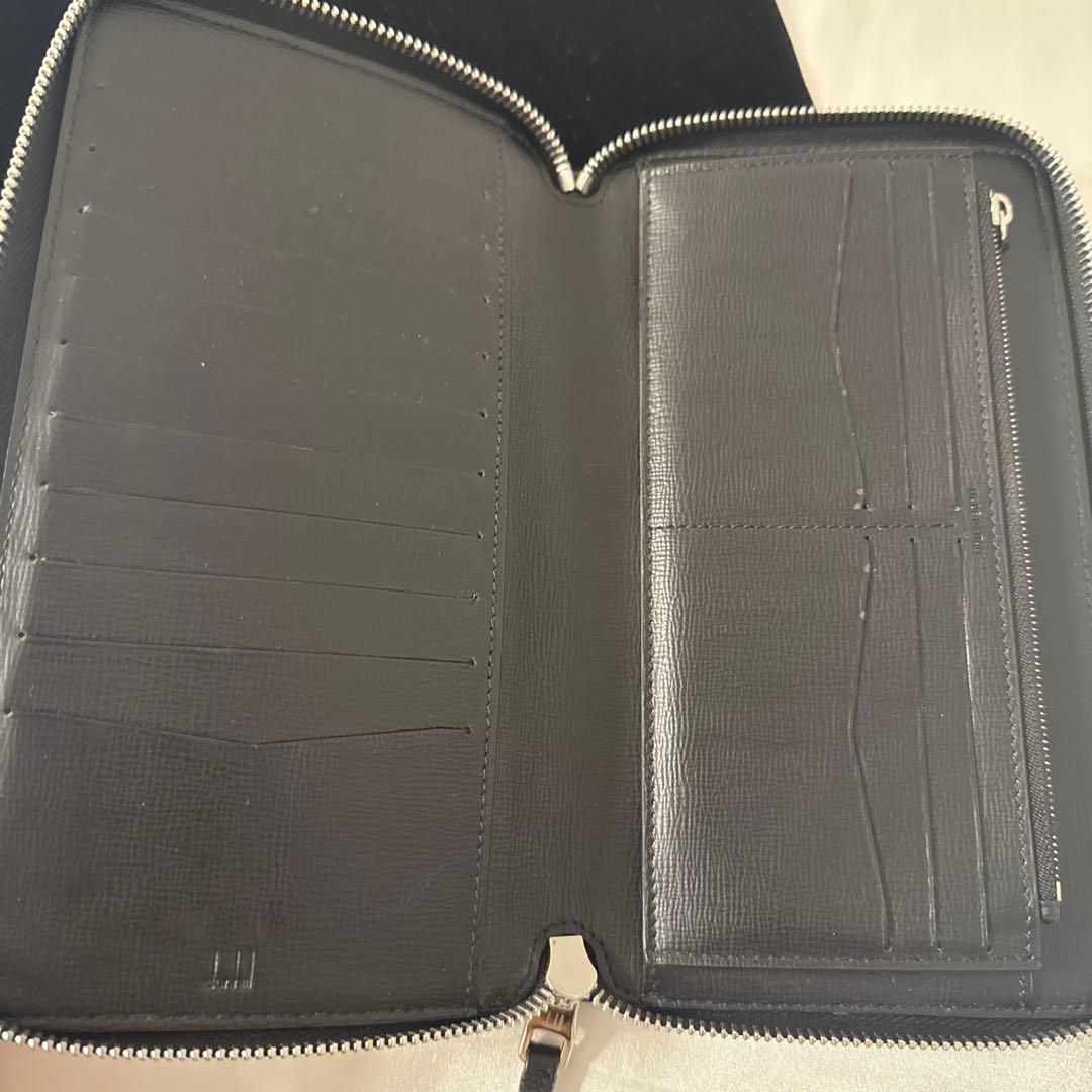 ダンヒル　レザー製　長財布 大きめ　黒