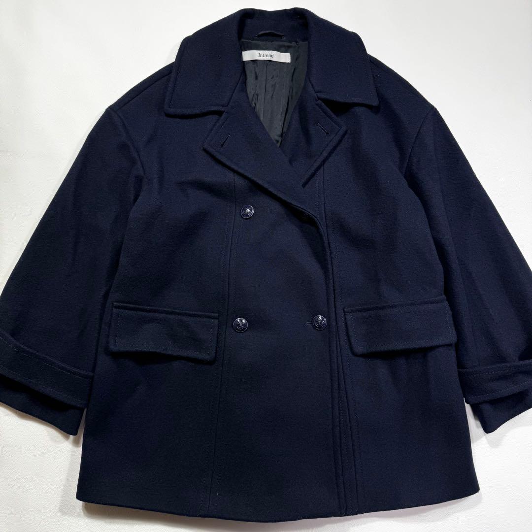 【23年モデル】intrend マックスマーラ 女優襟 ダブル コート 3L