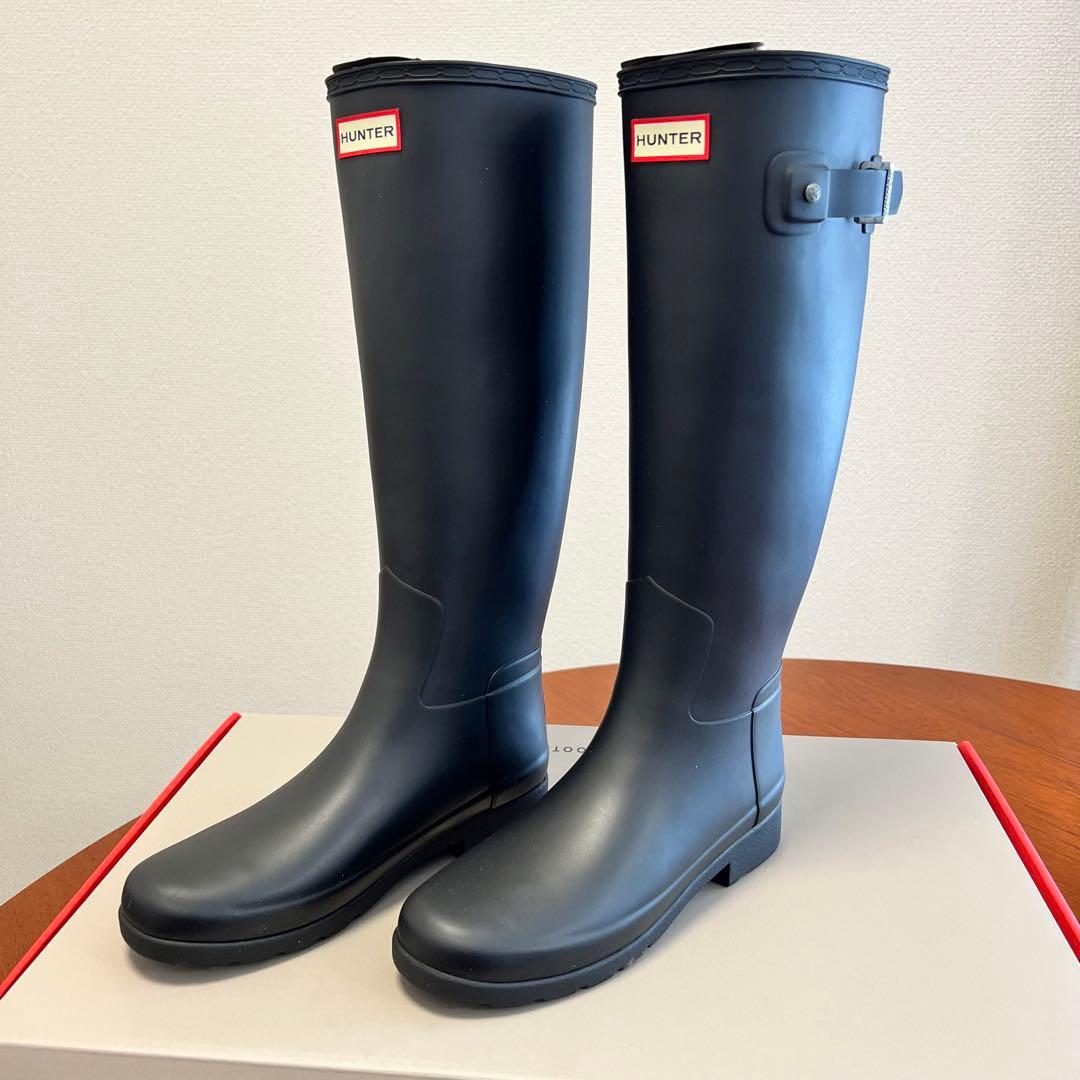 Hunter レインブーツ　リファインドブーツ　23cm 24cm 大草直子