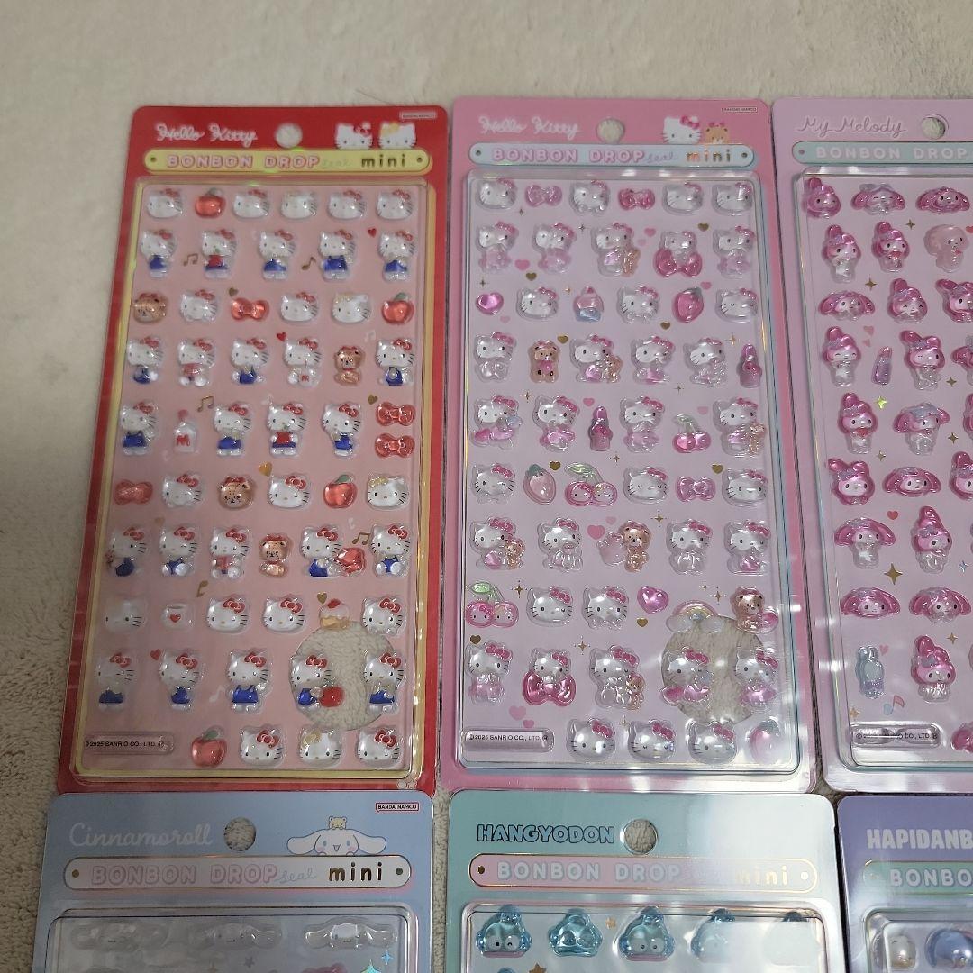 正規品 ボンボンドロップシールミニ サンリオ コンプリート 全8種セット