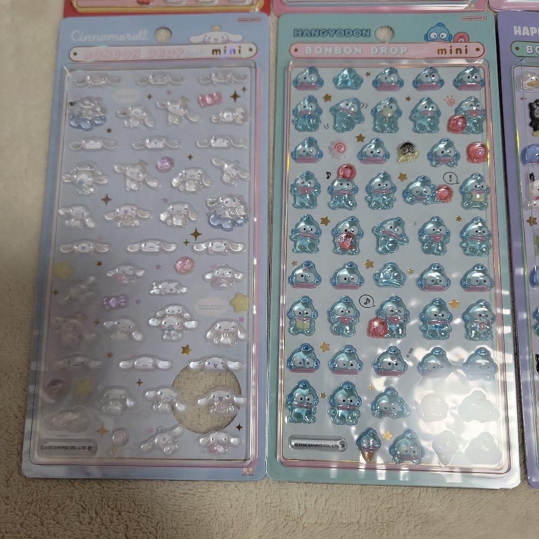 正規品 ボンボンドロップシールミニ サンリオ コンプリート 全8種セット