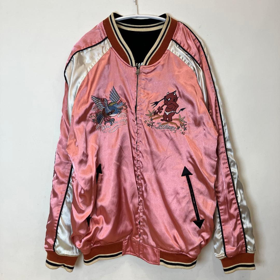 Tedman's スカジャン 赤い悪魔刺繍44 XL