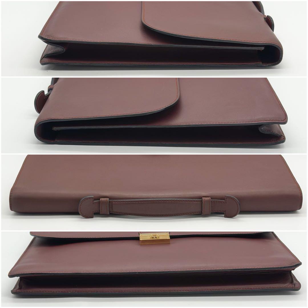 【仕様わずか】カルティエ マストライン ブリーフケース ビジネスバッグ レザー