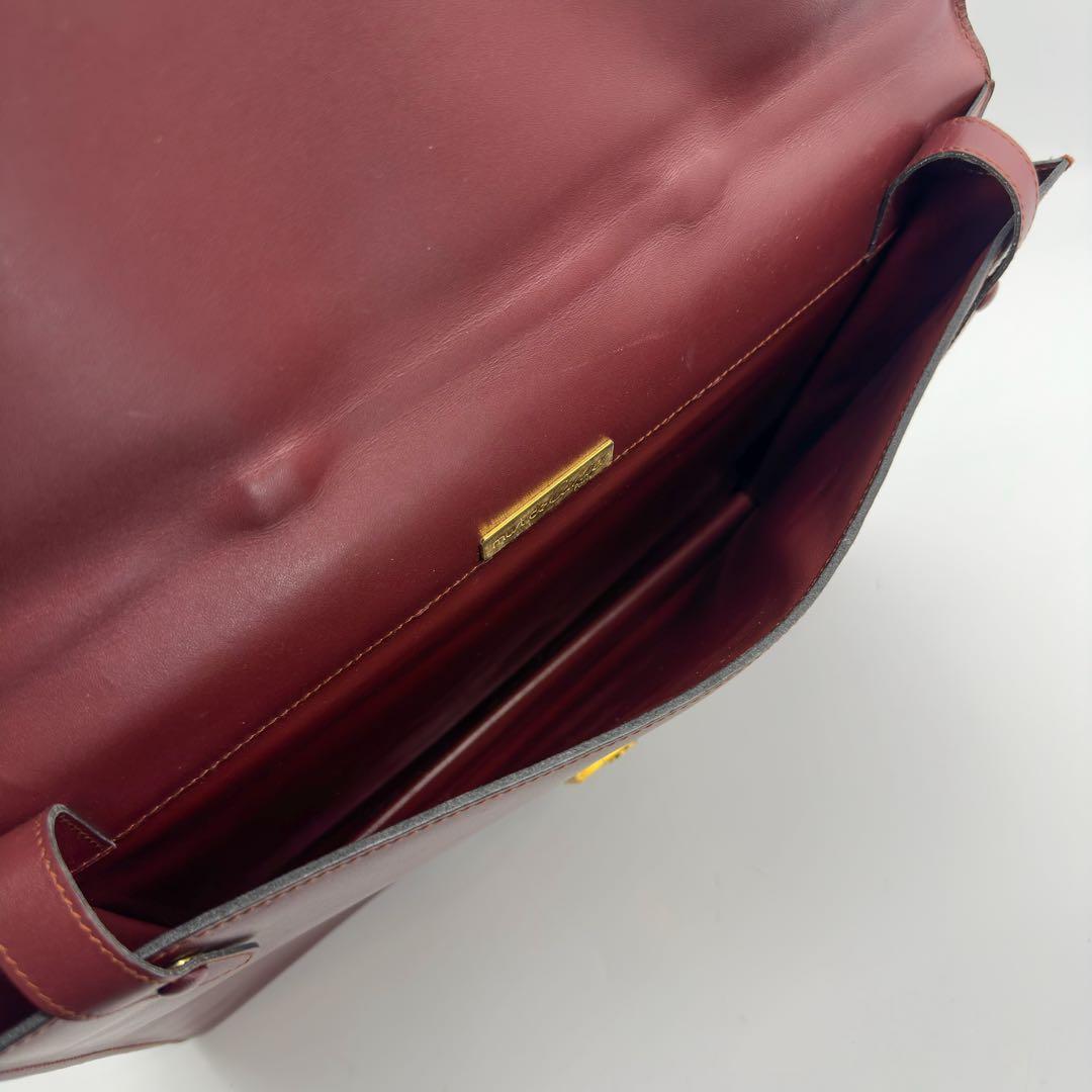 【仕様わずか】カルティエ マストライン ブリーフケース ビジネスバッグ レザー