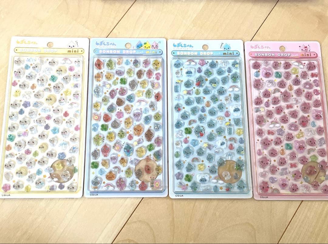 早い者勝ち【正規品】しずくちゃん　ボンボンドロップシール大　mini 8種セット