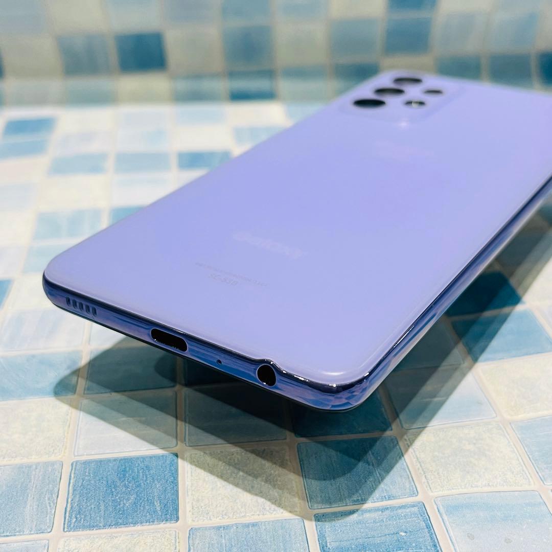 SIMフリー Galaxy A52 5G 128GB パープル 電池良好
