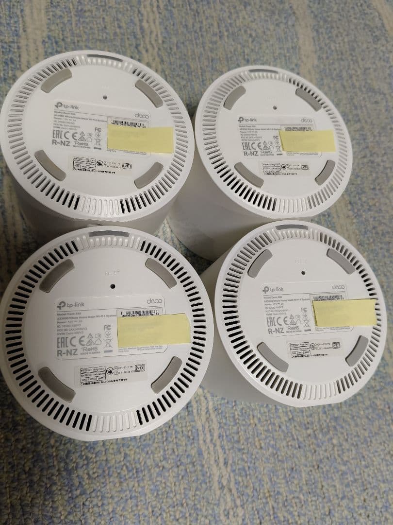 tp-link Deco X60 4台+ACアダプタ3台 メッシュWi-Fi6