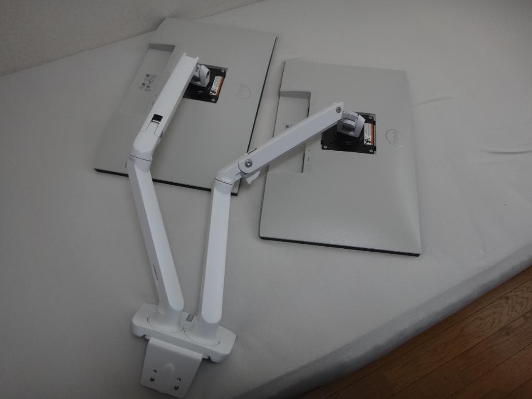 Dell モニター（S2421HS)２面、デュアルモニターアーム ホワイト