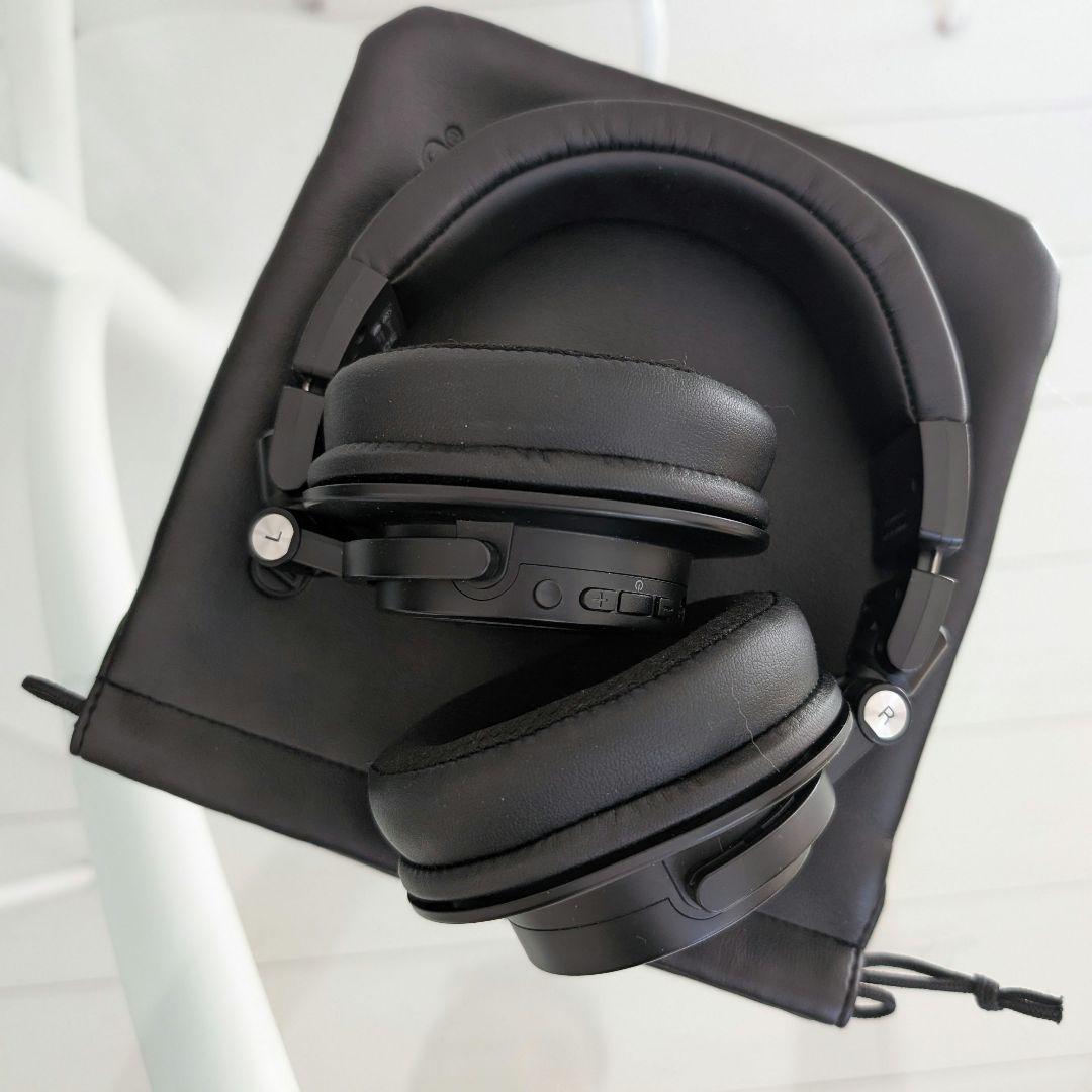 美品 ATH-M50xBT2 純正メッシュイヤーパッド装着＋通常タイプ付属