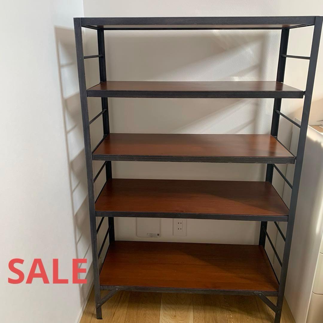 ウニコ/unico ランバーミニ アイアンフレーム シェルフ【廃盤・貴重】