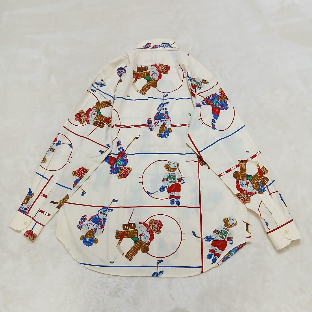 【美品】Karl Helmut ベアホッケー ボタンダウンシャツ ピンクハウス