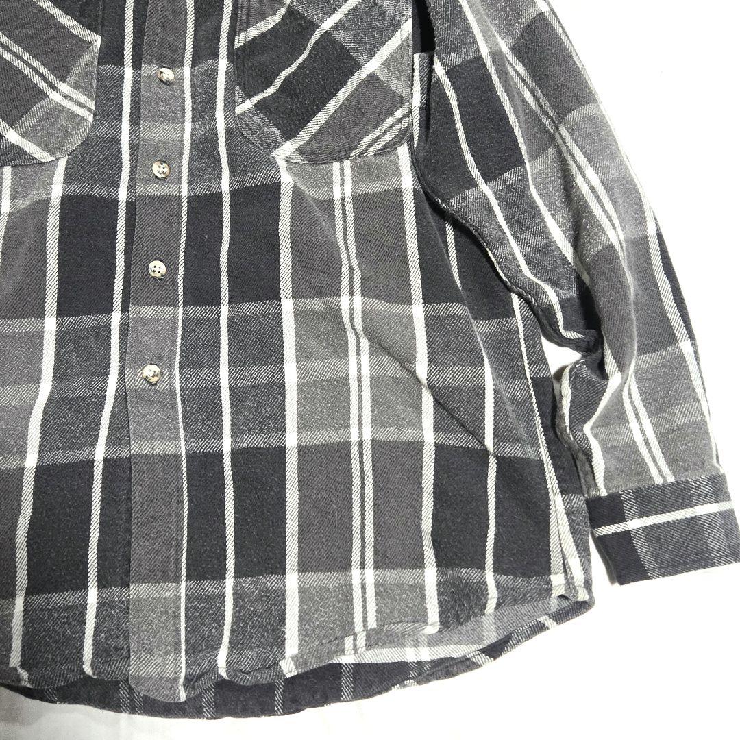 ジョンズベイ　bigmac 灰白黒　ネルシャツ　usa製　人気