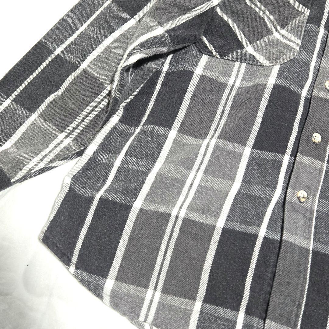 ジョンズベイ　bigmac 灰白黒　ネルシャツ　usa製　人気