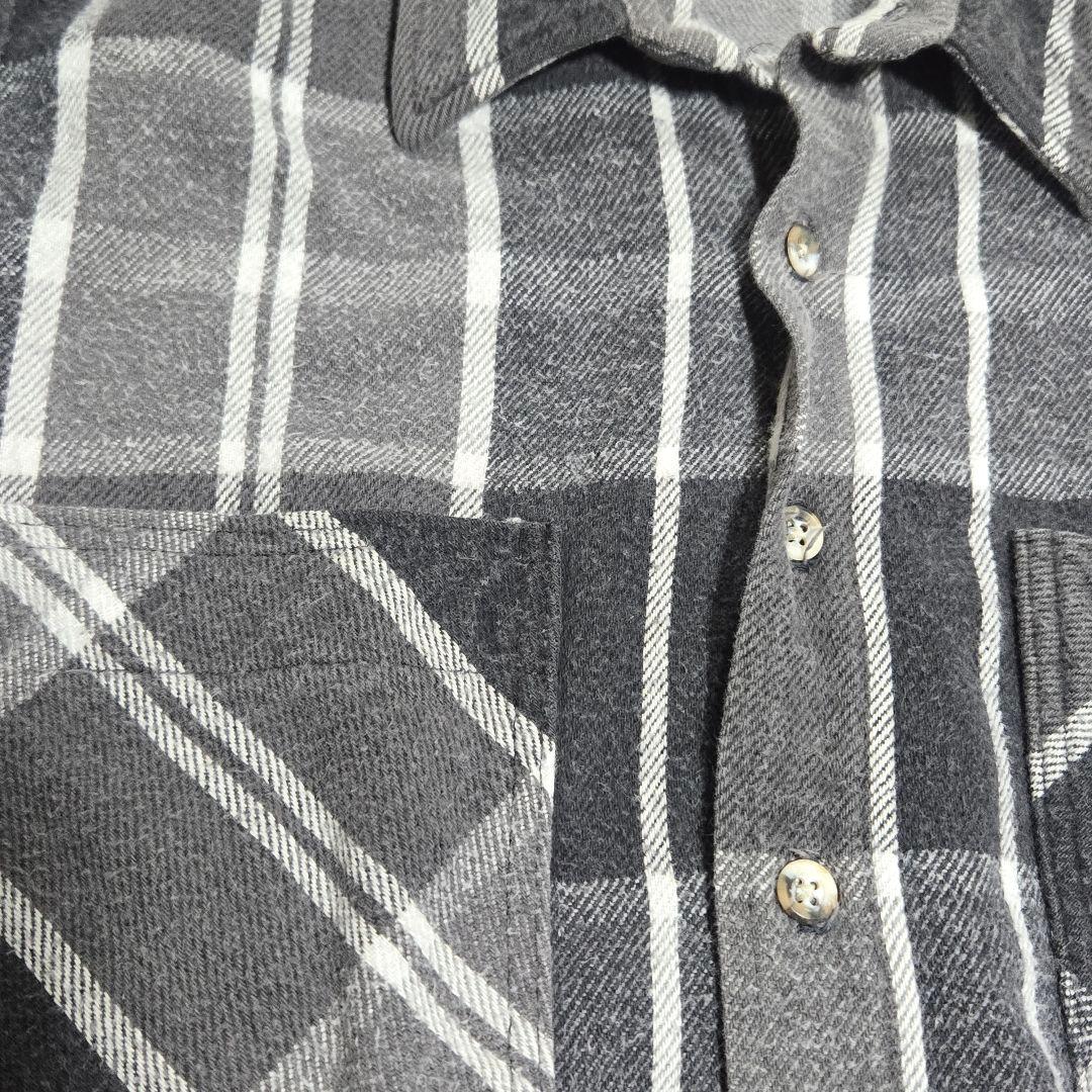 ジョンズベイ　bigmac 灰白黒　ネルシャツ　usa製　人気