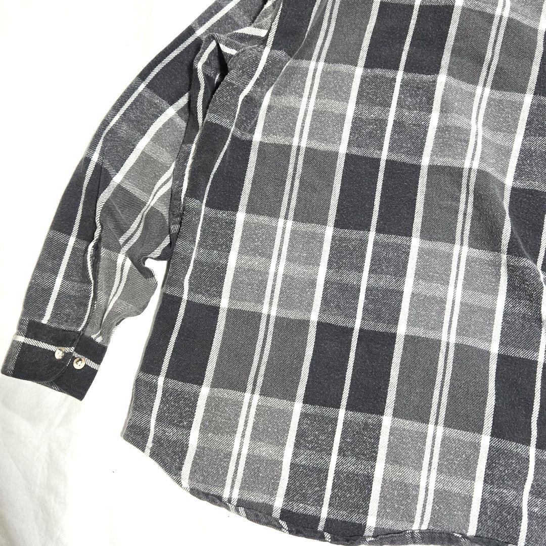 ジョンズベイ　bigmac 灰白黒　ネルシャツ　usa製　人気