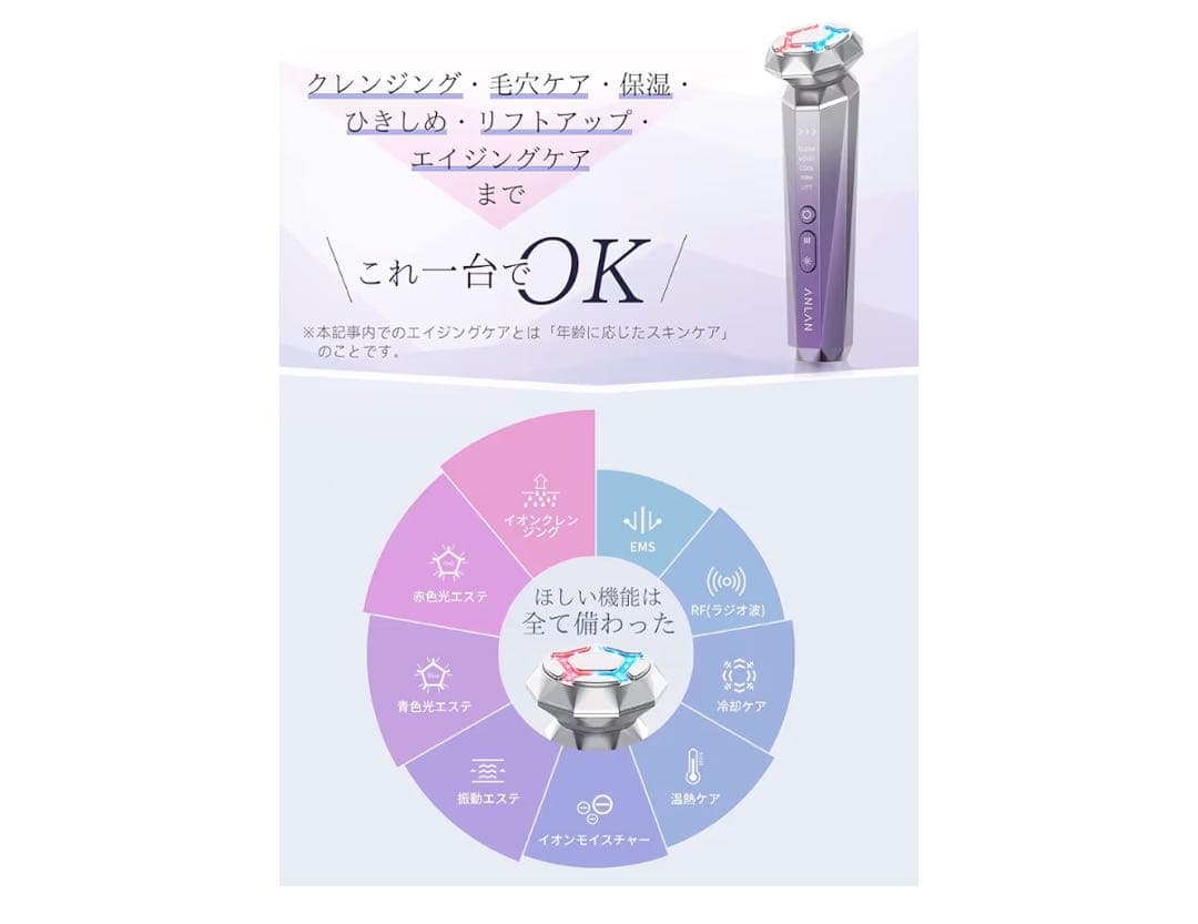 【週末値下げ中】新品未開封ANLAN 多機能美顔器 01-ADRY14-10A