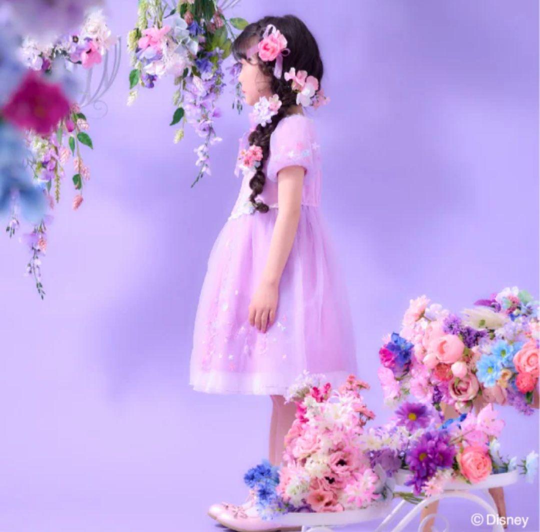 メゾピアノ♡【ラプンツェル】ドッキングワンピース 140