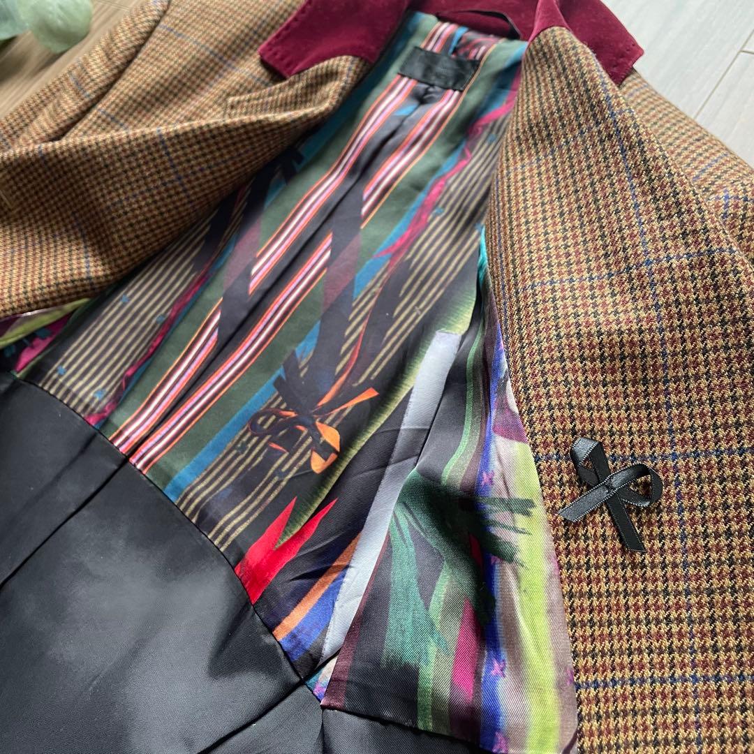 Paul Smith BLACK ポールスミス　千鳥格子　パンツセットアップ3B