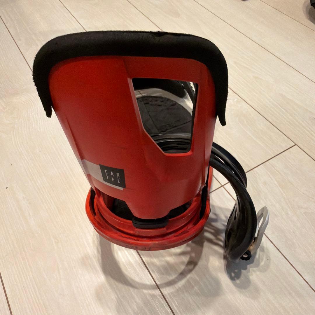 バートン　カーテル　EST レッド スノーボードビンディング