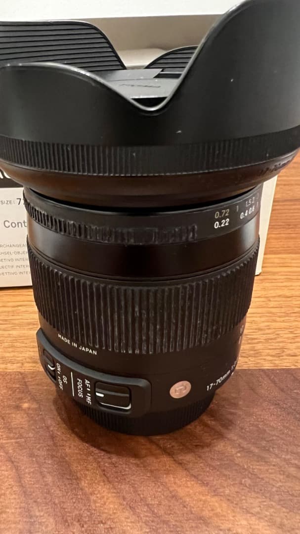 レンズ(ズーム) SIGMA 17-70mm F2.8-4 DC Macro Nikon F