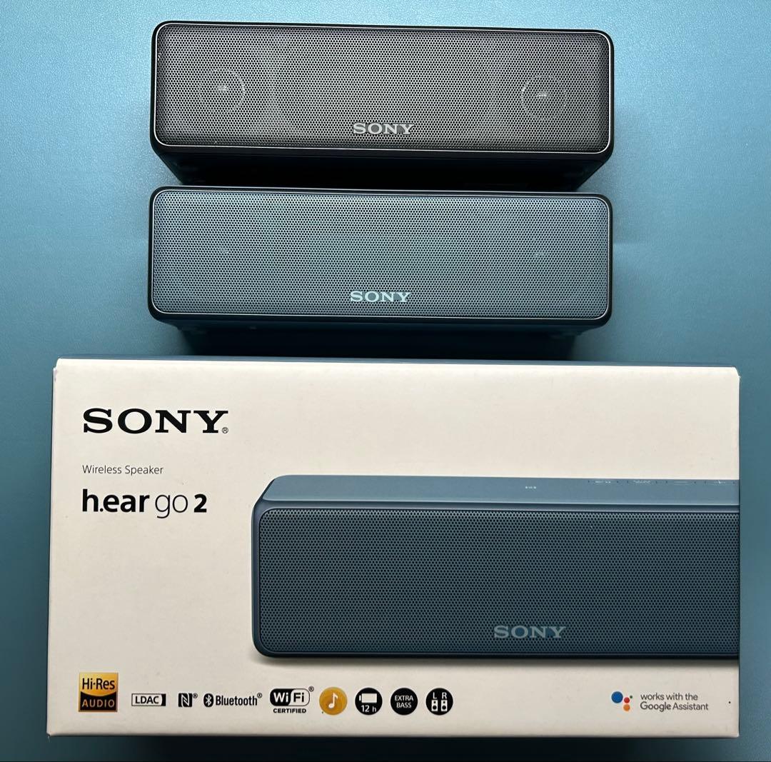 h.ear go 2 SRS-HG10 ムーンリッドブルー、ブラック　セット